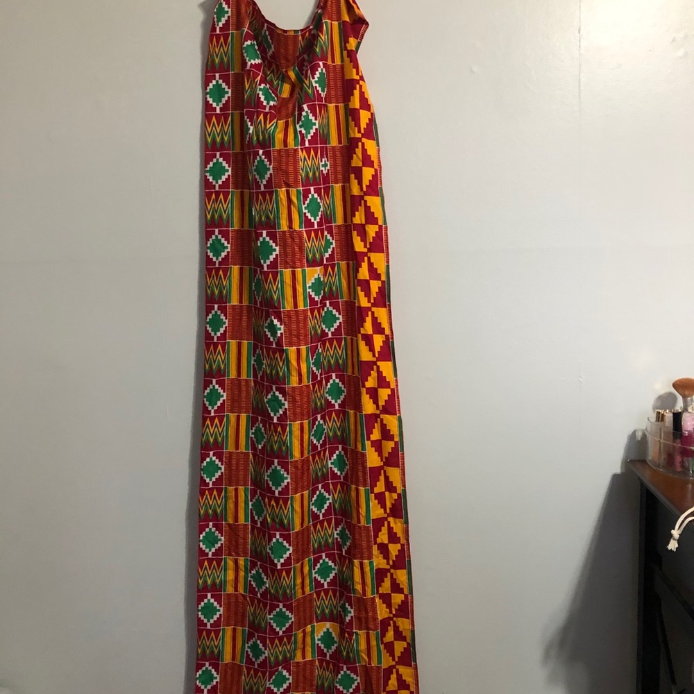African pattern head scarf